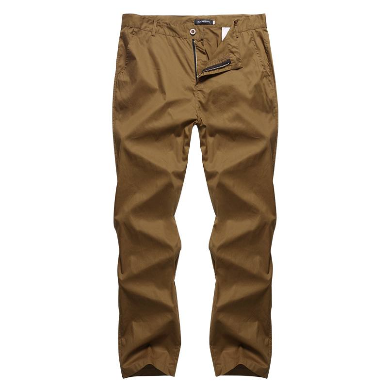 Miesten Regular Fit Housut Cargo Chino Business Rento Pitkät Housut Slack Plus Koko