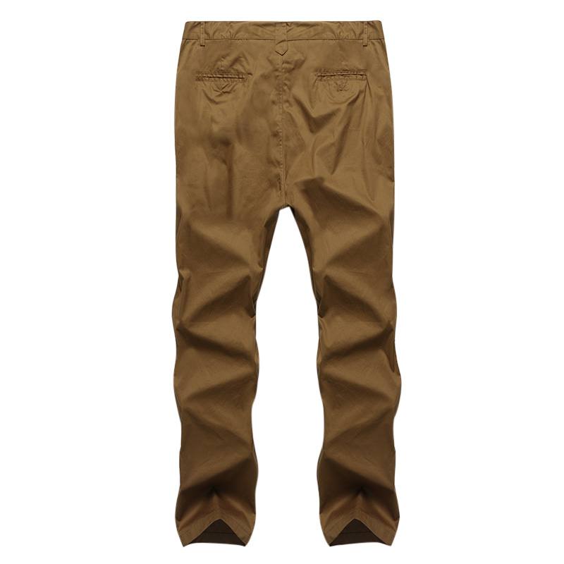 Miesten Regular Fit Housut Cargo Chino Business Rento Pitkät Housut Slack Plus Koko