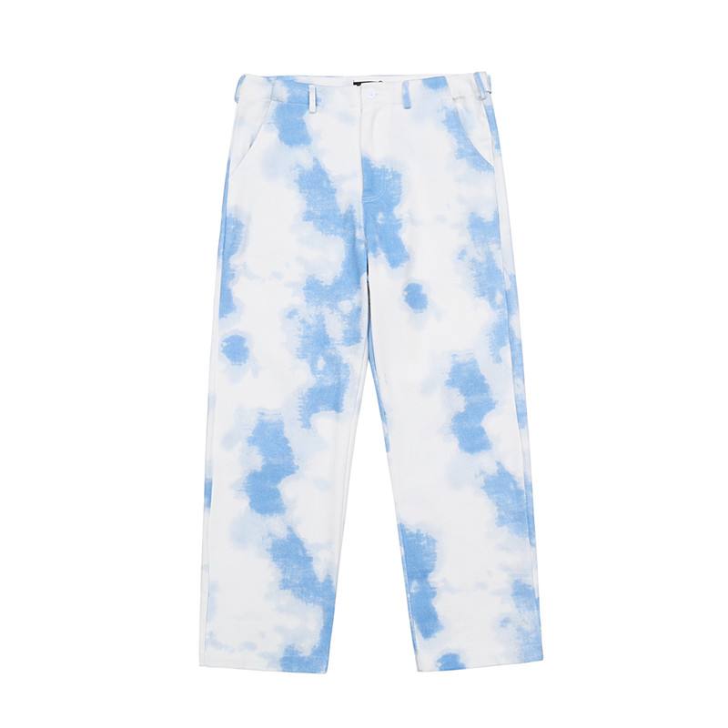 National Tide Gradient Tie-dye Haalarit Eurooppalaiset Ja Pohjoisamerikkalaiset Retrohousut Vapaat High Street