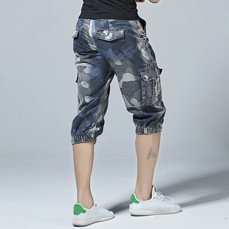 Rento Camo Multi Pockets Jogger Pants Lyhyet Farkut