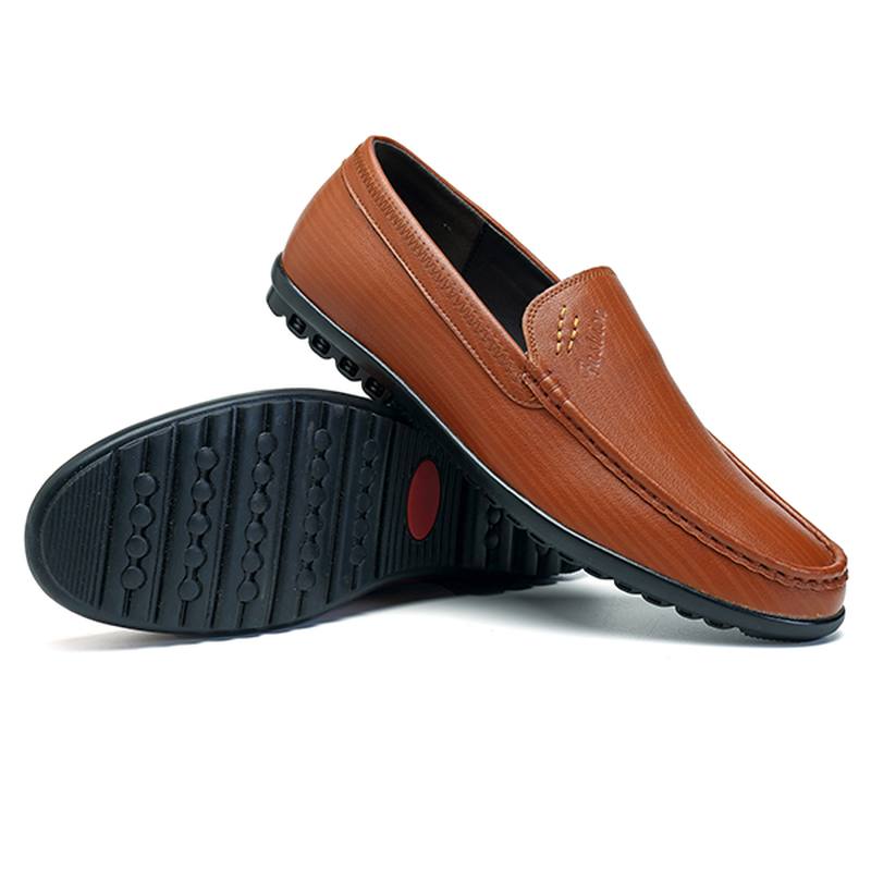 Miesten Rento Business Sole Aito Nahka Slip On Loafers Matalat Kengät