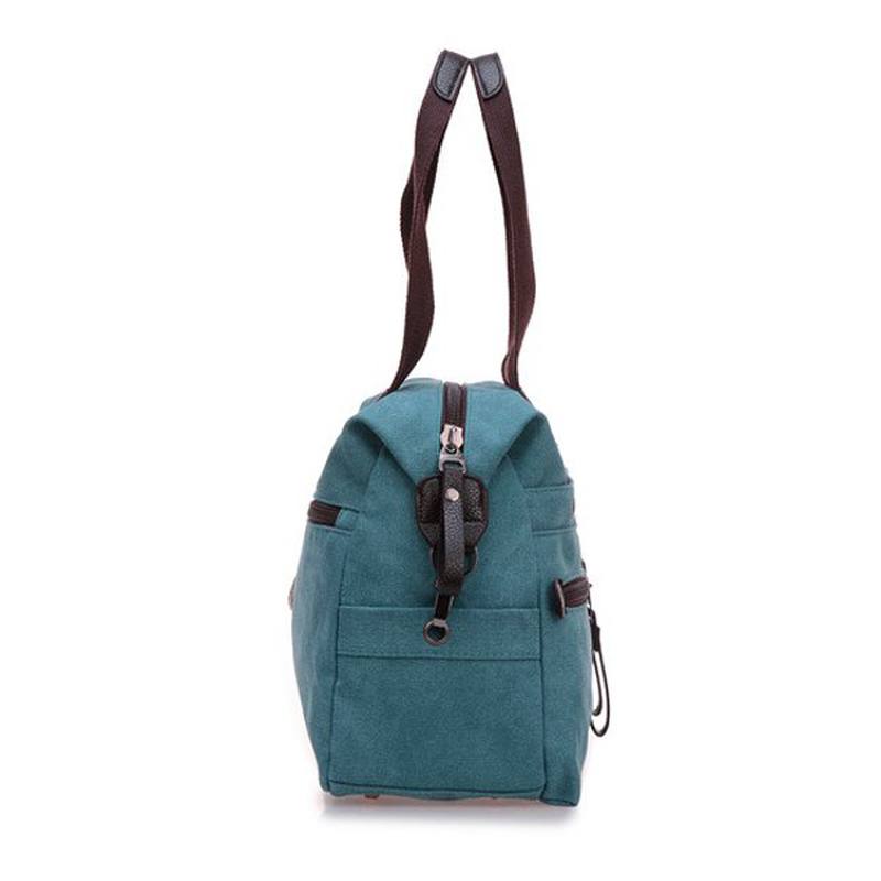 Naiset Miehet Canvas Multi Pocket Käsilaukut Rento Pillow Olkalaukut Crossbody Laukut