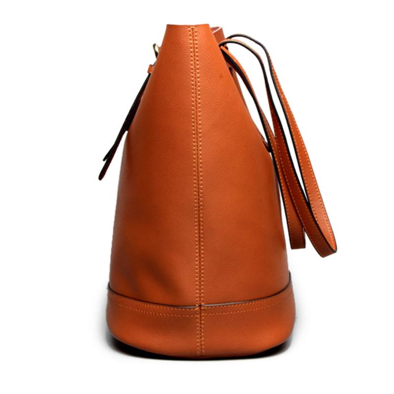 Naisten Aitoa Nahkaa Käsilaukku High End Tote Bag Bucket Bag