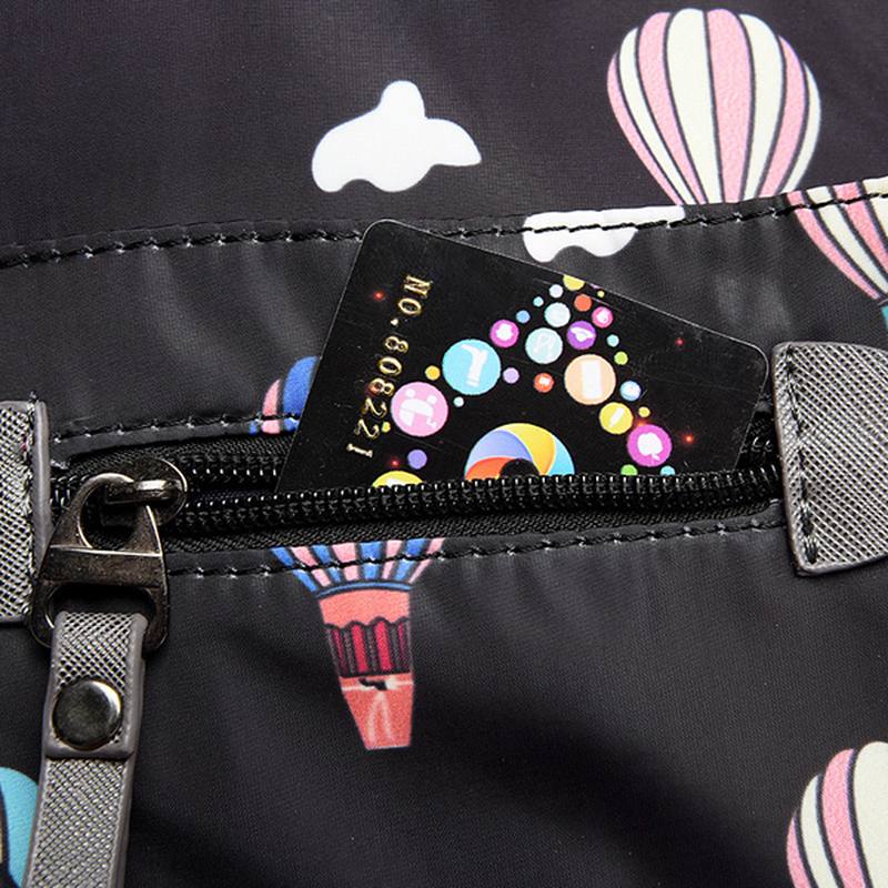 Naisten Nylon Multi Pocket Vedenpitävä Kevyt Käsilaukku Olkalaukku Crossbody