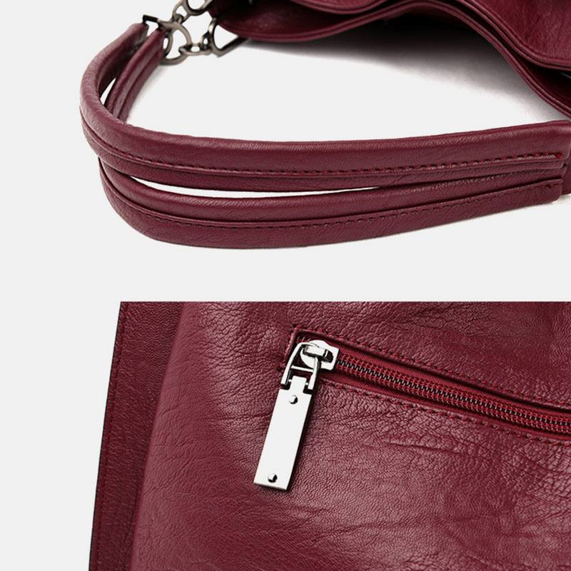 Naisten Suurikokoinen Kiinteä Tupsulaukku Crossbody Bag Käsilaukku