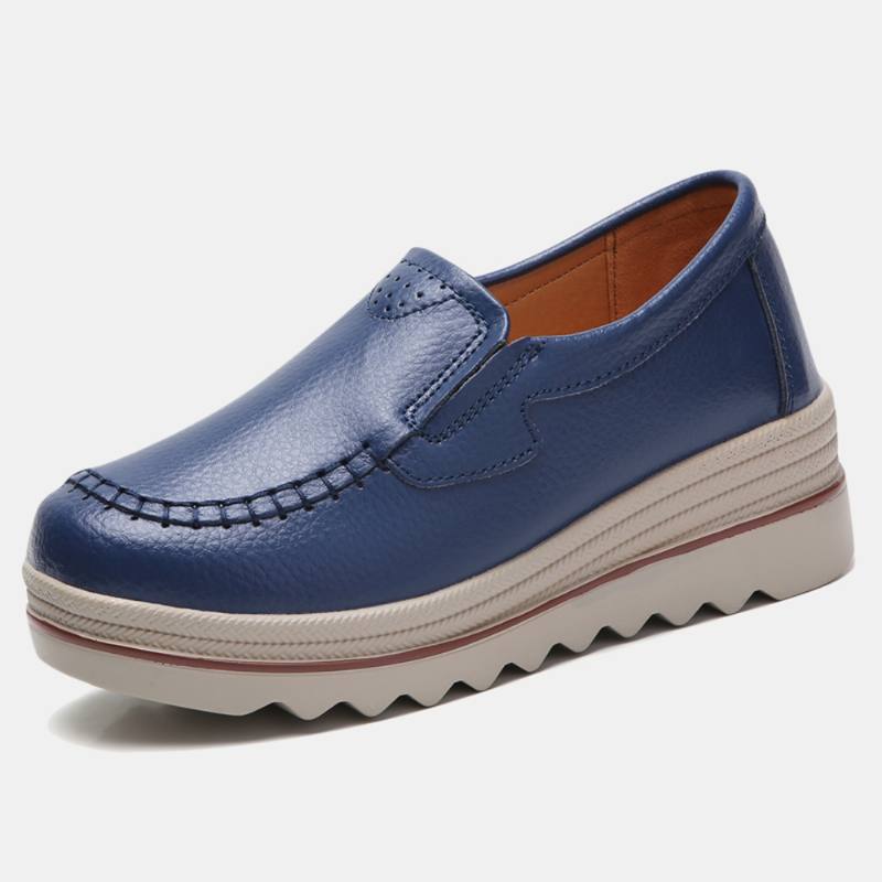 Naisten Ompelualusta Pyöreä Toe Slip On Loafers