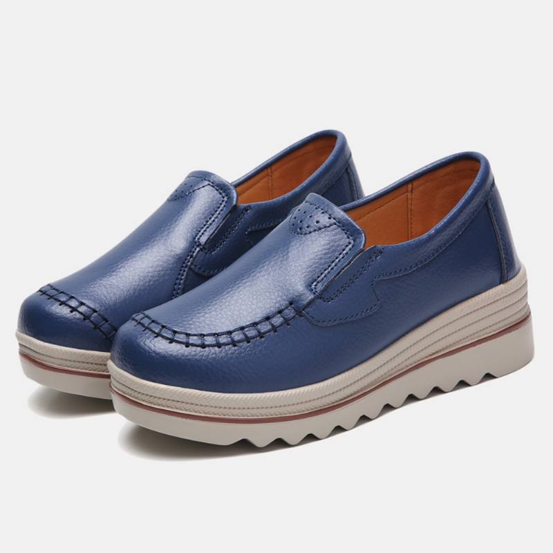 Naisten Ompelualusta Pyöreä Toe Slip On Loafers