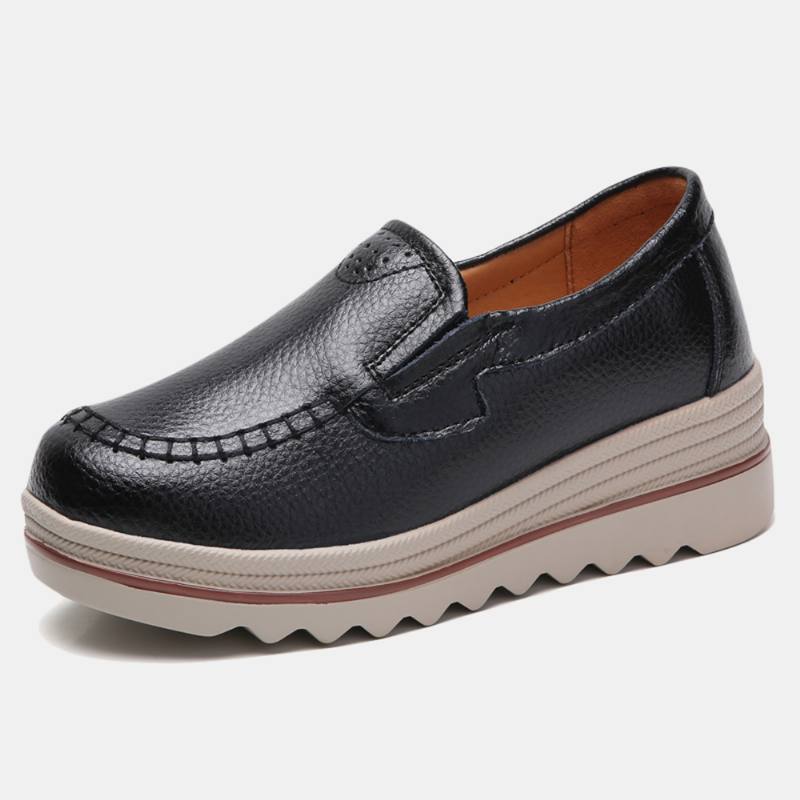 Naisten Ompelualusta Pyöreä Toe Slip On Loafers