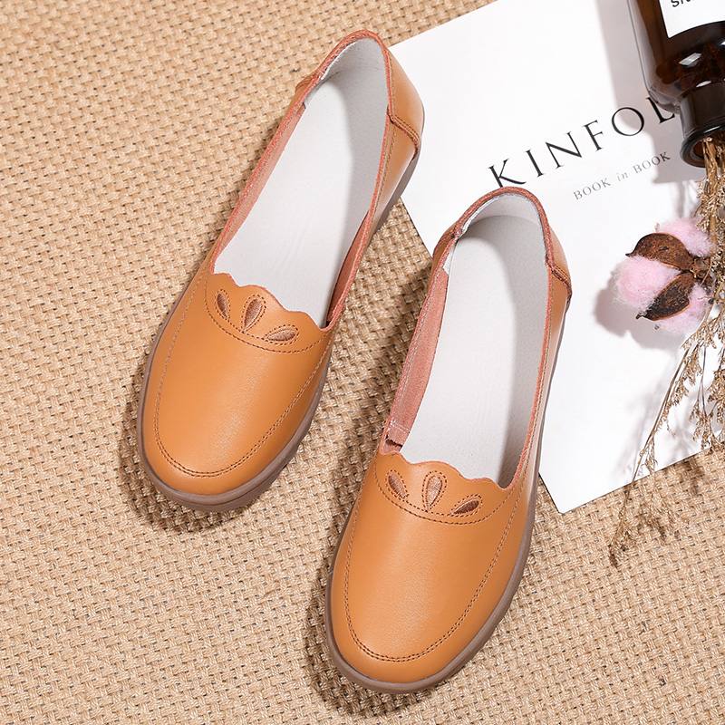 Naisten Päivittäinen Pyöreä Toe Soft Yksiväriset Tasaiset Loafers -kengät