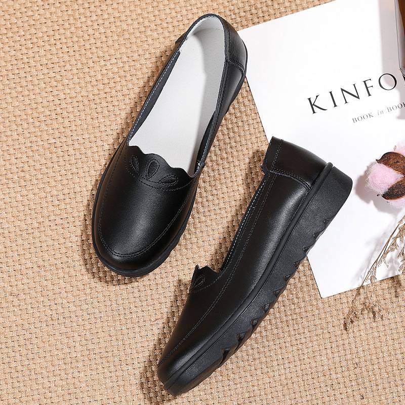 Naisten Päivittäinen Pyöreä Toe Soft Yksiväriset Tasaiset Loafers -kengät