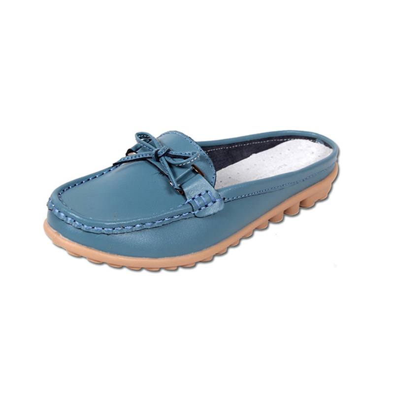 Naisten Rennot Pehmeät Nahkahousut Bowknot Chic Flat Loafers