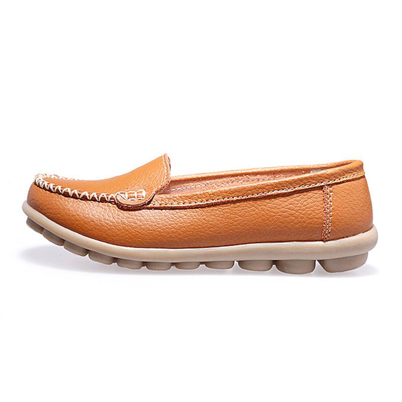 Naisten Rento Matalat Kengät Pyöreät Toe Loafers Pehmeä Pohjallinen Slip On Flat Loafers