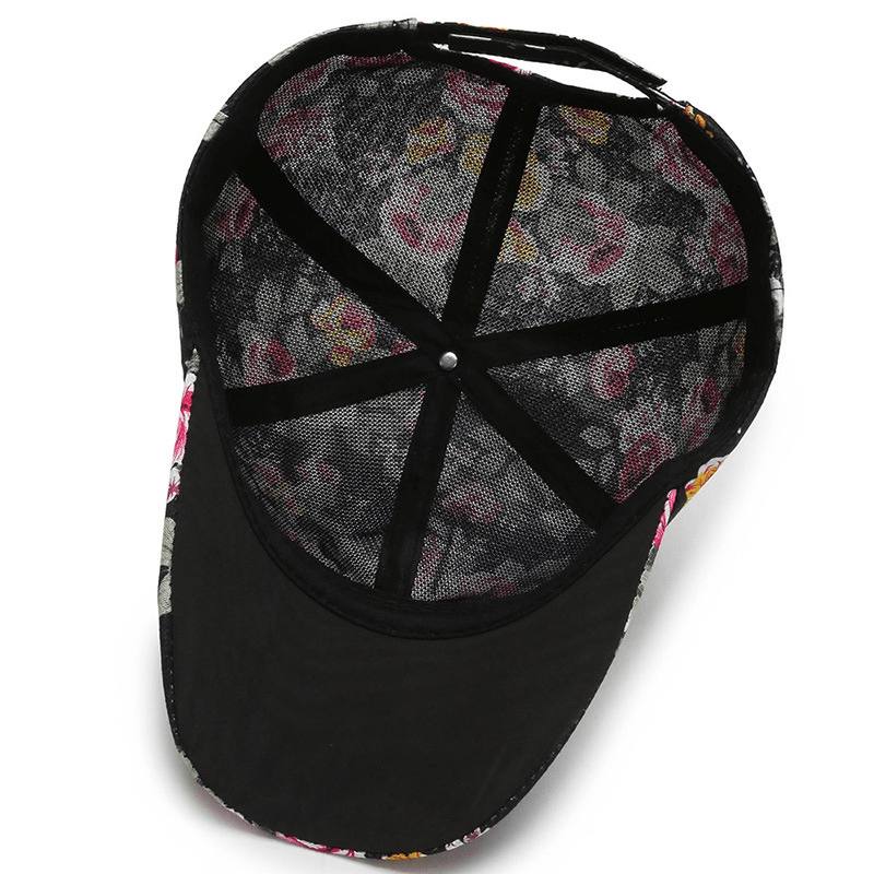 All-match Cotton Sunshade Pieni Kukkainen Baseballlippis