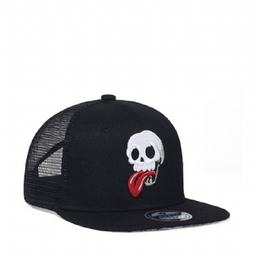 Brodeerattu Skull Hip Hop -polyesterihattu