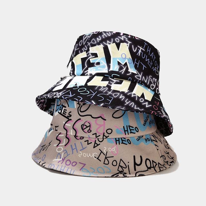 Creative Graffiti Alphabet Fisherman Hat