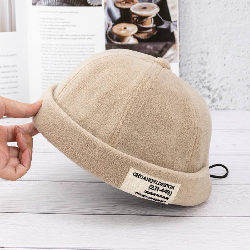 Harjattu Pehmo Patch Melon Leather Hat Vuokranantajan Hattu