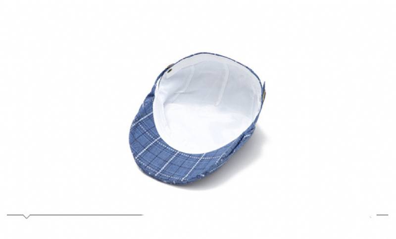 Huippukorkki Eteenpäin Cap Plaid Baseball Cap Visiiri Beretti Aurinkohattu