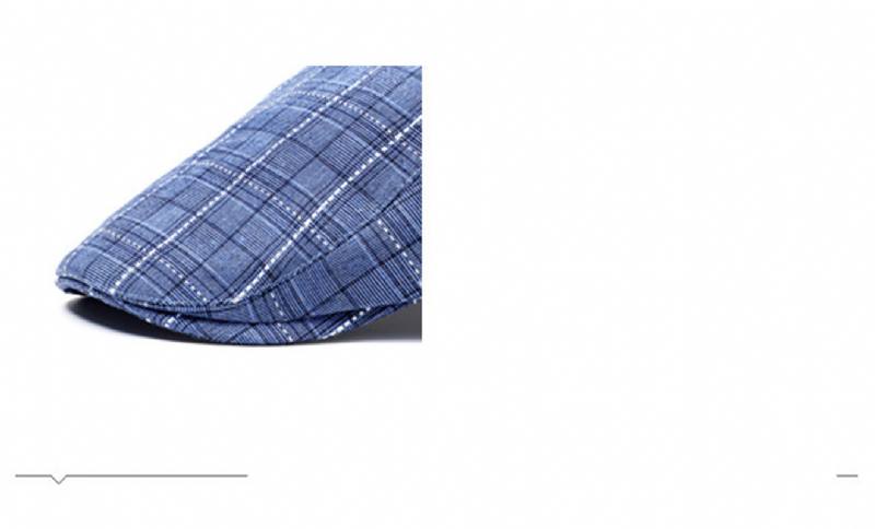 Huippukorkki Eteenpäin Cap Plaid Baseball Cap Visiiri Beretti Aurinkohattu