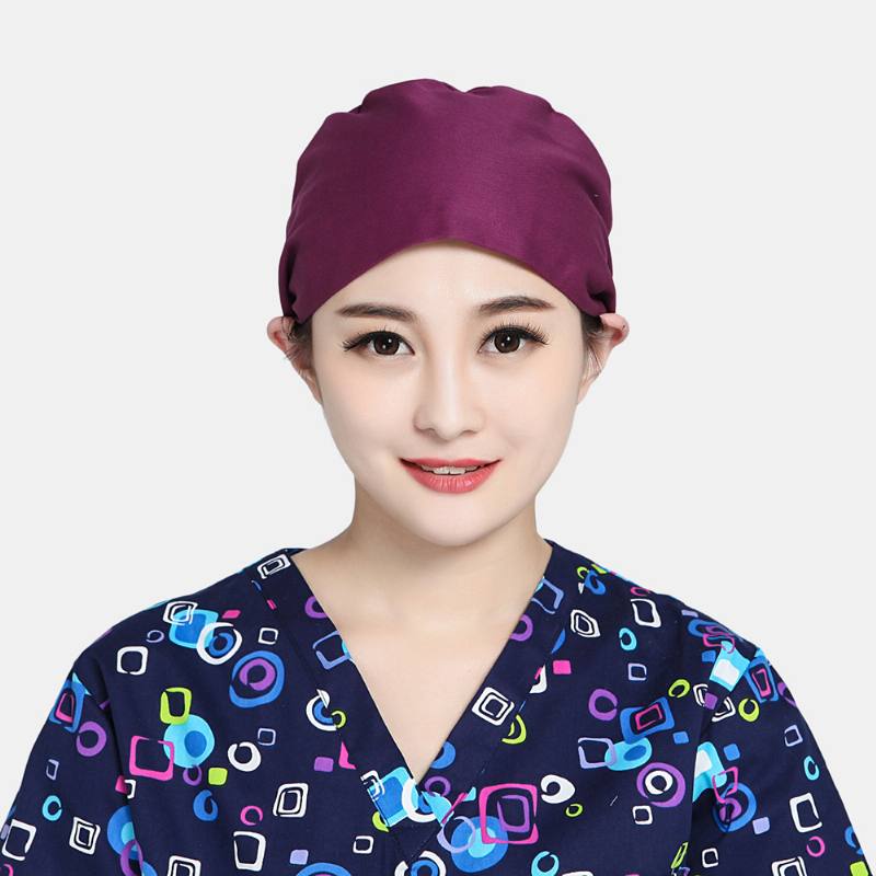 Kirurginen Cap Beauty Strap Yksivärinen Kosmetologi Hat Scrub Caps