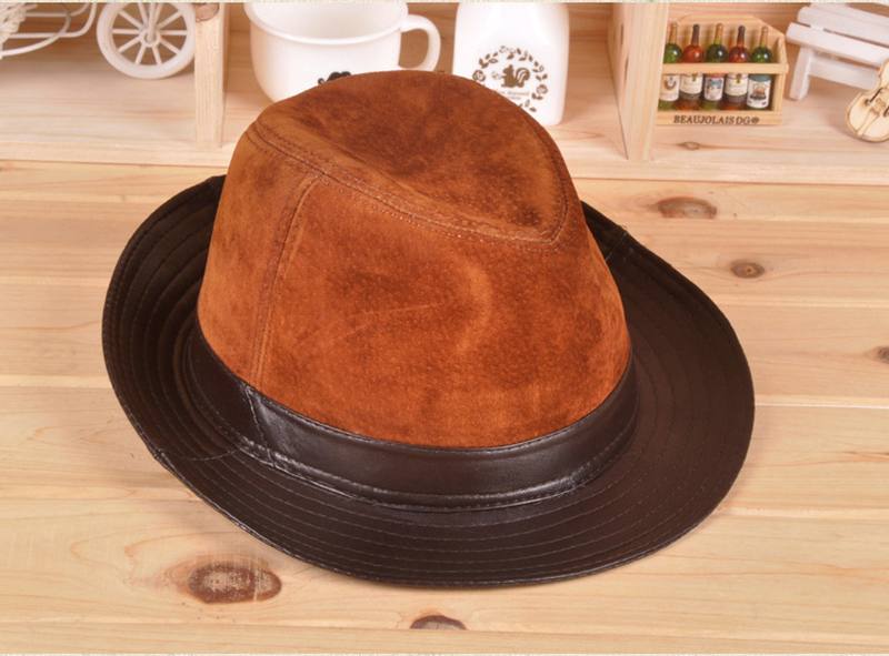 Lampaannahka Big Brim Hat Nahka Top