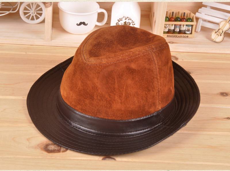 Lampaannahka Big Brim Hat Nahka Top