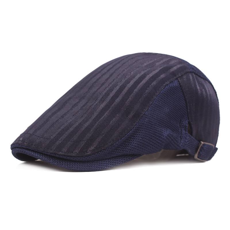 Lippalakki Miehille Ventilation Mesh Huppu Nuorten Stripe Forward Hat Naisten Aurinkosuojabaretti