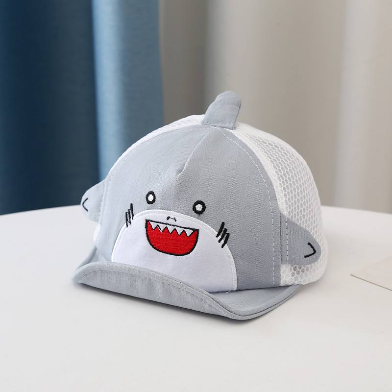 Little Shark Net Hat Pojille Ja Tytöille Lasten Aurinkosuojalippis