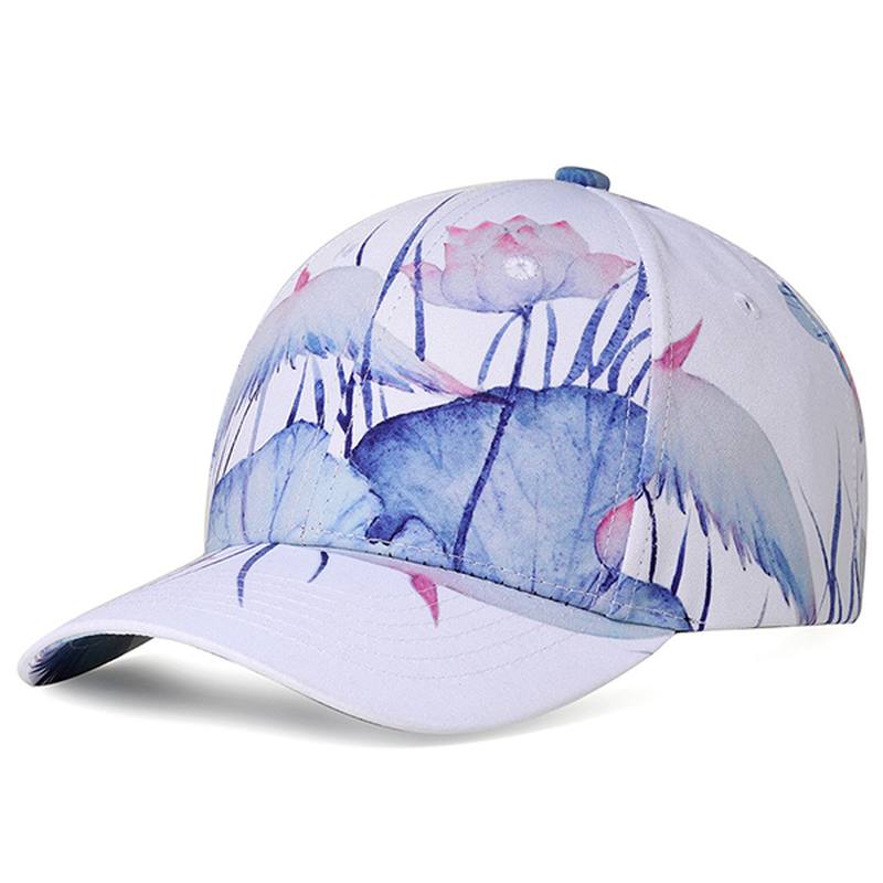 Lotus Painatus Graffiti Baseball Caps Outdoor Visor Hat