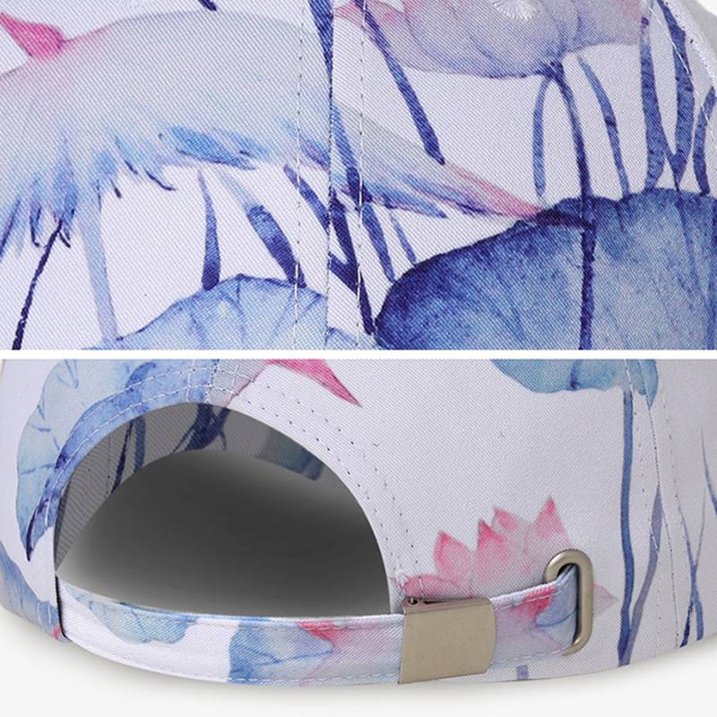 Lotus Painatus Graffiti Baseball Caps Outdoor Visor Hat