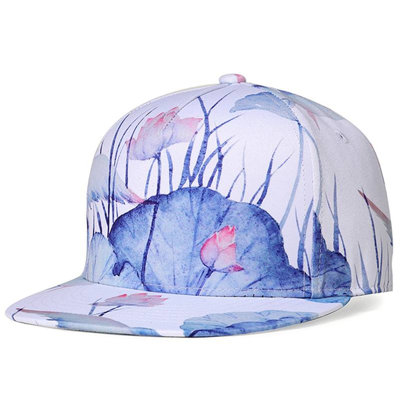 Lotus Painatus Graffiti Baseball Caps Outdoor Visor Hat