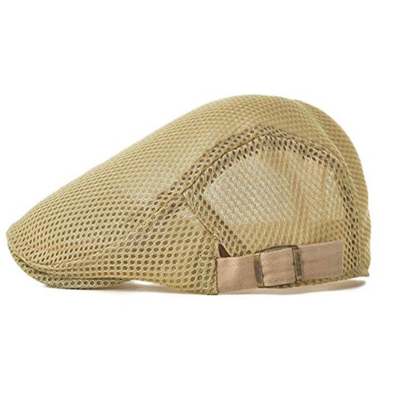 Mesh Säädettävä Newsboy Beret Ivy Flat Cap