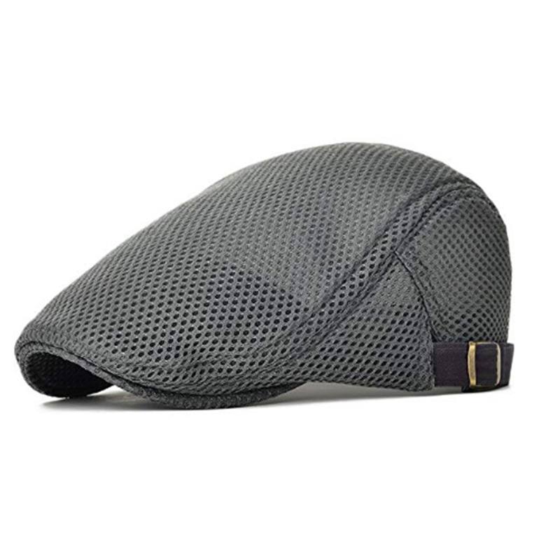 Mesh Säädettävä Newsboy Beret Ivy Flat Cap