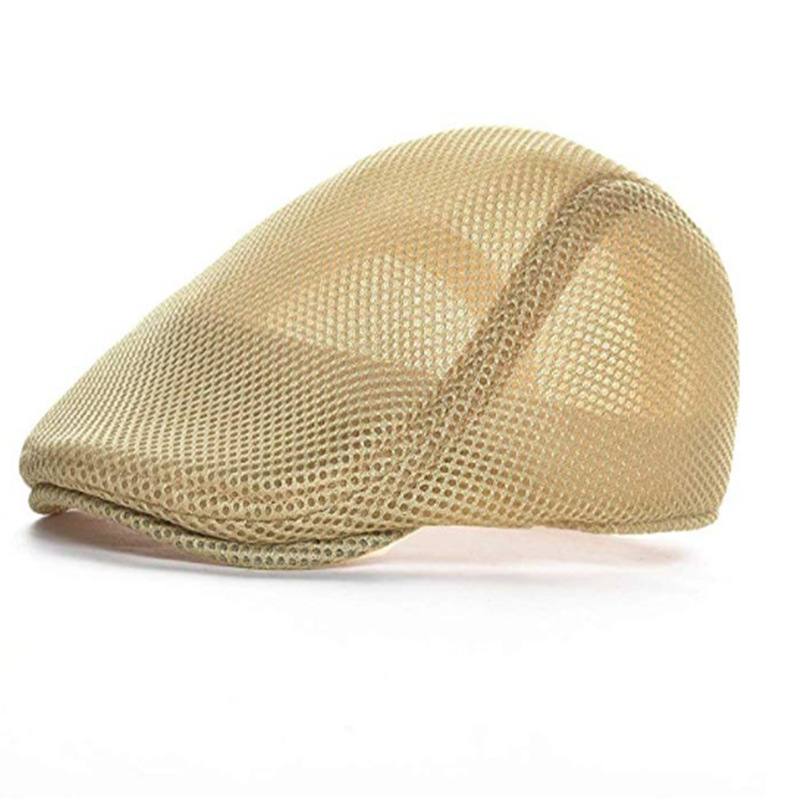 Mesh Säädettävä Newsboy Beret Ivy Flat Cap