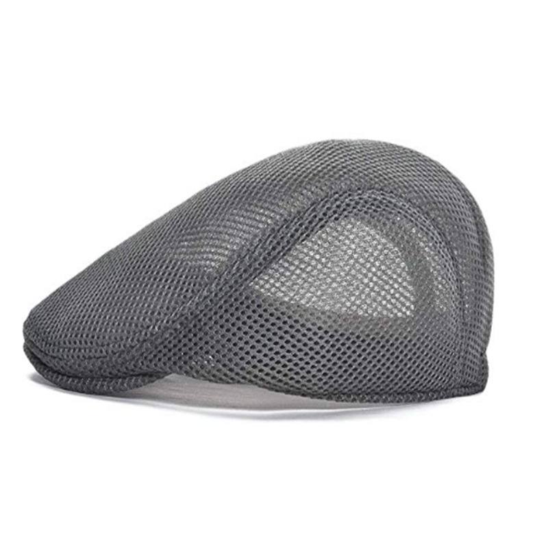 Mesh Säädettävä Newsboy Beret Ivy Flat Cap