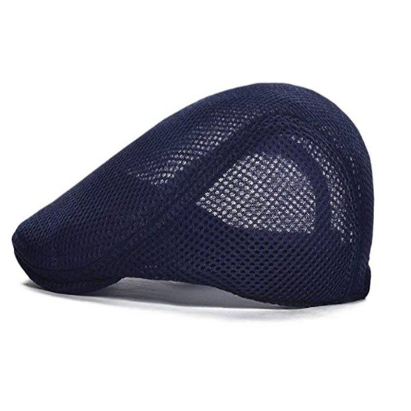 Mesh Säädettävä Newsboy Beret Ivy Flat Cap