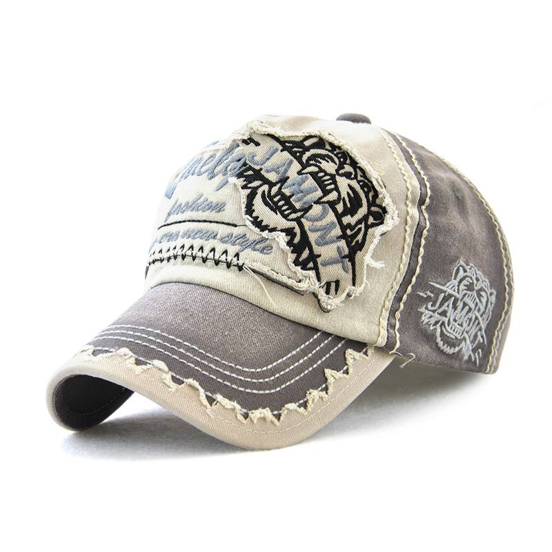 Miehet Naiset Canvas Kirjepainettu Patchwork Peaked Cap