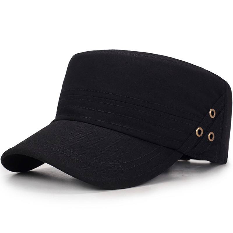 Miehet Naiset Vogue Cotton Solid Color Flat Cap