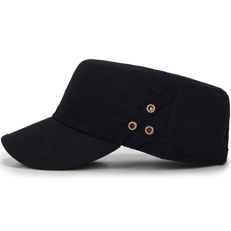 Miehet Naiset Vogue Cotton Solid Color Flat Cap