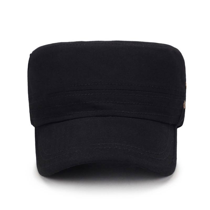 Miehet Naiset Vogue Cotton Solid Color Flat Cap