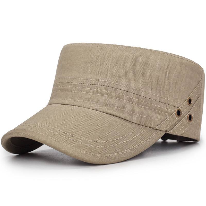 Miehet Naiset Vogue Cotton Solid Color Flat Cap