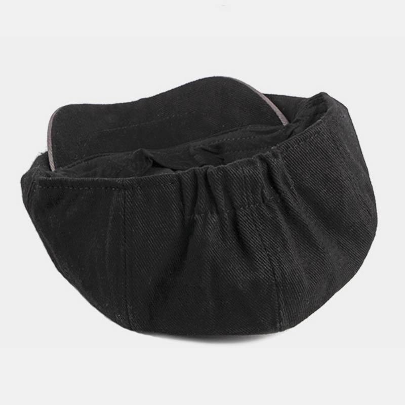 Miehet Puuvilla Brittiläinen Tyyli Street Trend Kontrasti Väri Outdoot Sunvisor Forward Hat Baretti Hattu Kahdeksankulmainen Hattu