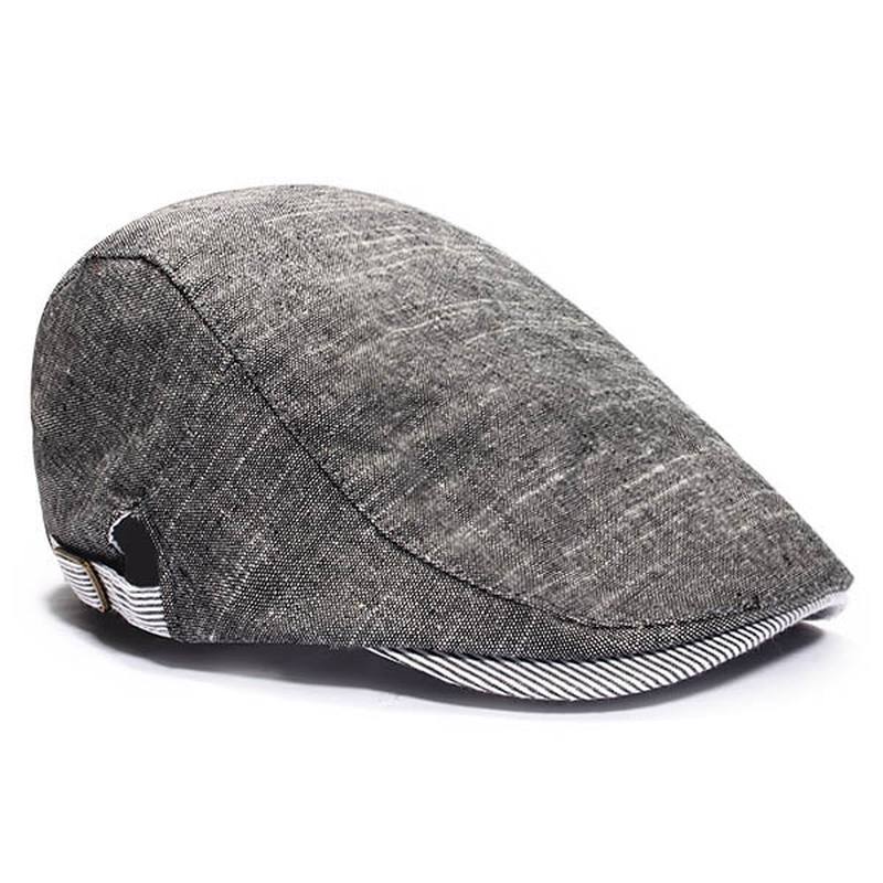 Miesten Baretti Retro-puuvillavisiiri Gorras Planas Baretti Caps Cabbie Ivy Cap