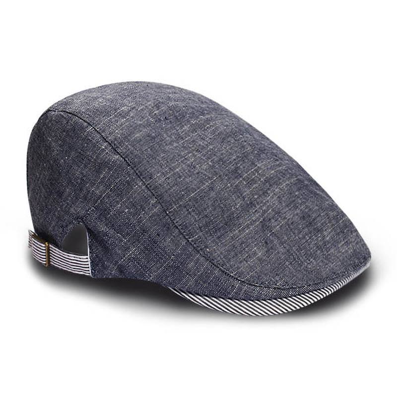 Miesten Baretti Retro-puuvillavisiiri Gorras Planas Baretti Caps Cabbie Ivy Cap