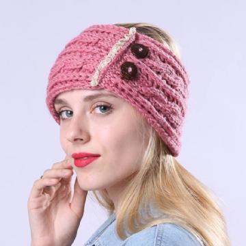 Naisten Talvisuojat Ponytail Knit Pipo Caps