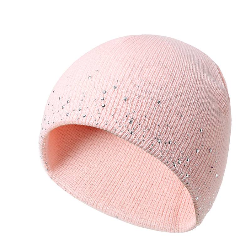 Naisten Vintage Knit Double Layers Kuulosuojaimet Pipo Cap