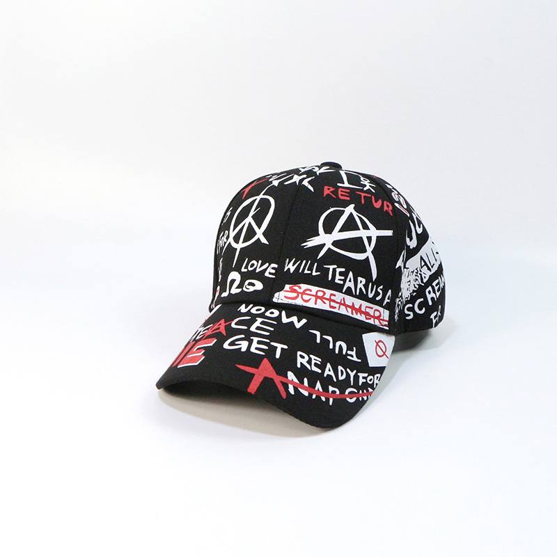 New Style Hat Graffiti Baseball Cap Outdoor Varjostin Auringonsuoja Lippalakki Trendikäs Hip Hop Hattu Oem