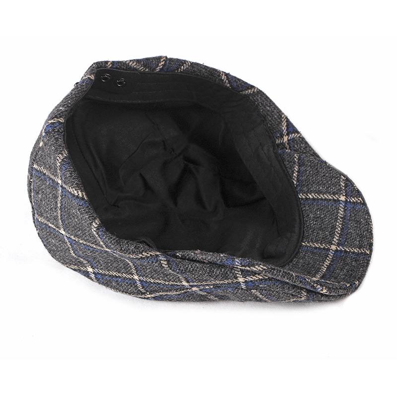 New Style Hat Miesten Brittiläinen Retro Villainen Baretti Rento Plaid