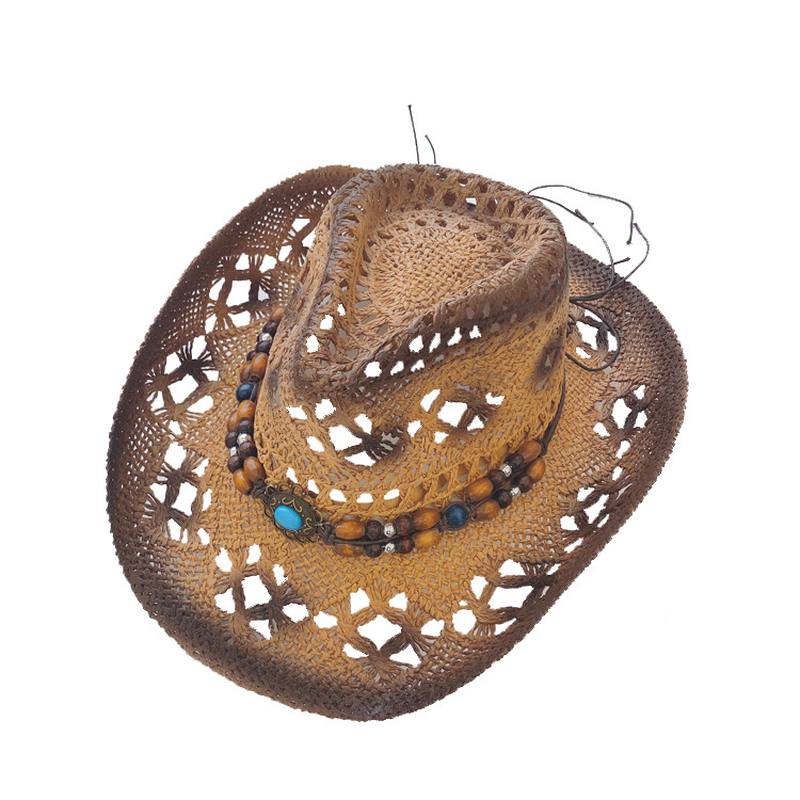 Outdoor Beach Hat Cowboy Olkihattu Silinteri Aurinkovoidetta Aurinkohattu