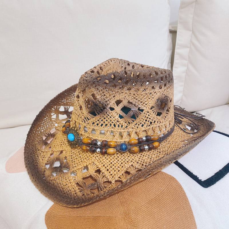 Outdoor Beach Hat Cowboy Olkihattu Silinteri Aurinkovoidetta Aurinkohattu