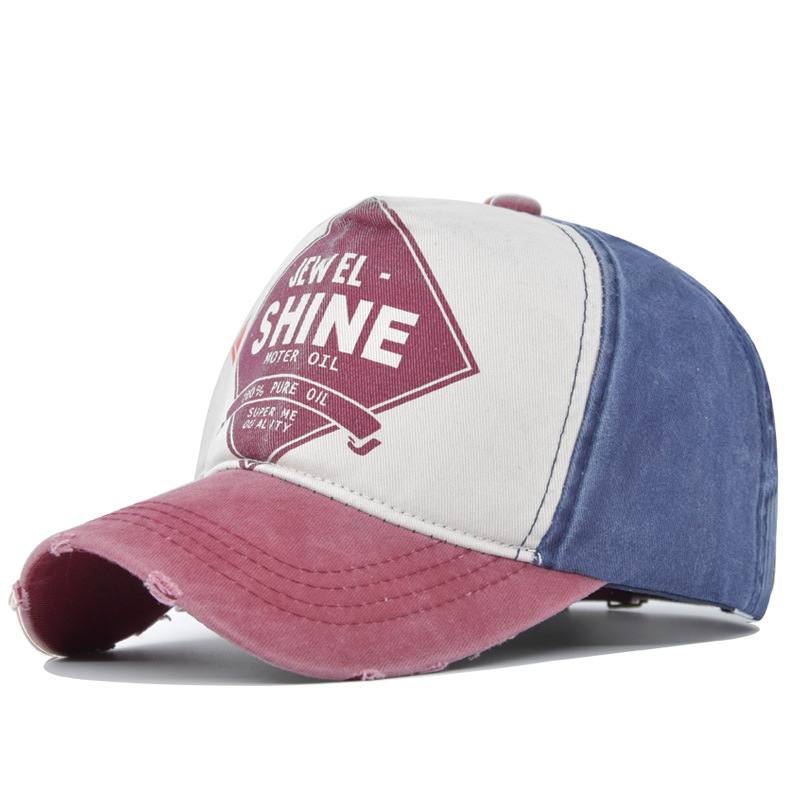 Retro Cap Contrast Color Baseball Lippis